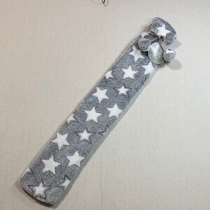 Gray Star Patterned Hot Water Bottle